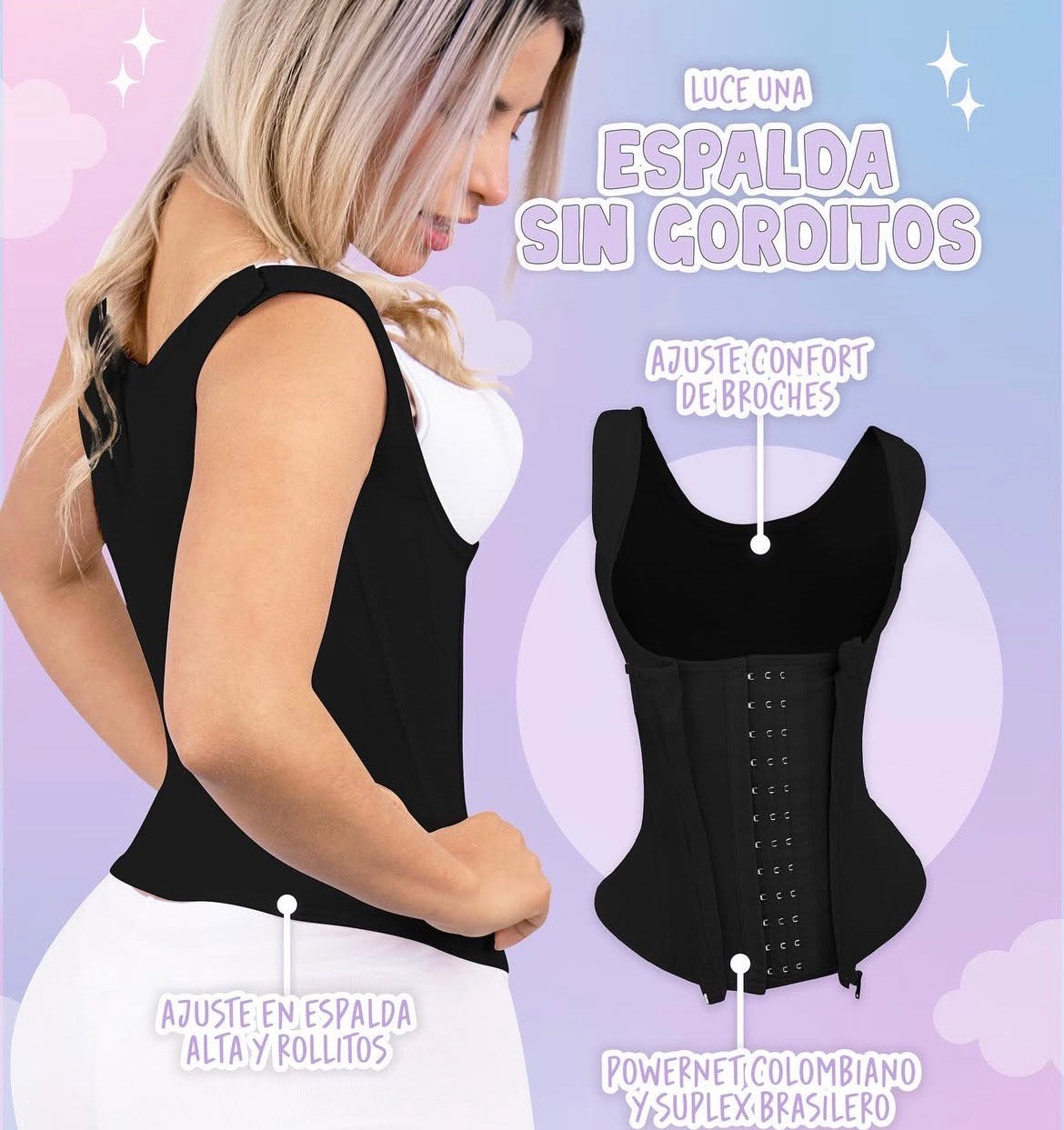 🔥FAJA CHALECO RELOJ DE ARENA 15 VARILLAS🔥